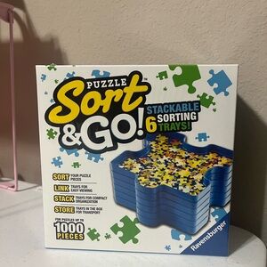 Ravensburger's Sort & Go! Jigsaw Puzzle Stackable Sorting Trays Factory Sealed